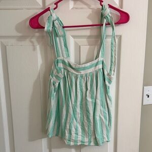 Stoney Clover Lane Mint and White Striped Camisole